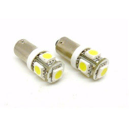 LED BA9S 12V 5SMD Weiss