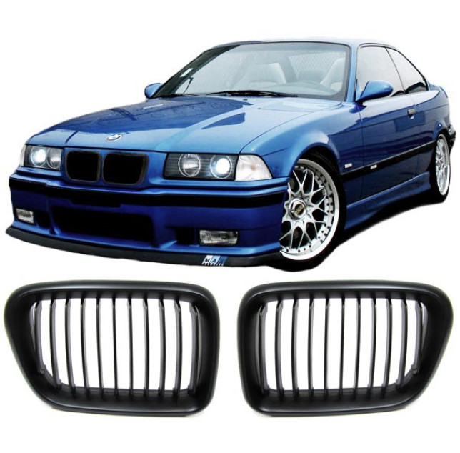 Nieren Grill Kühlergrill Bmw 3er E36 Schwarz – Autoersatzteil kaufen