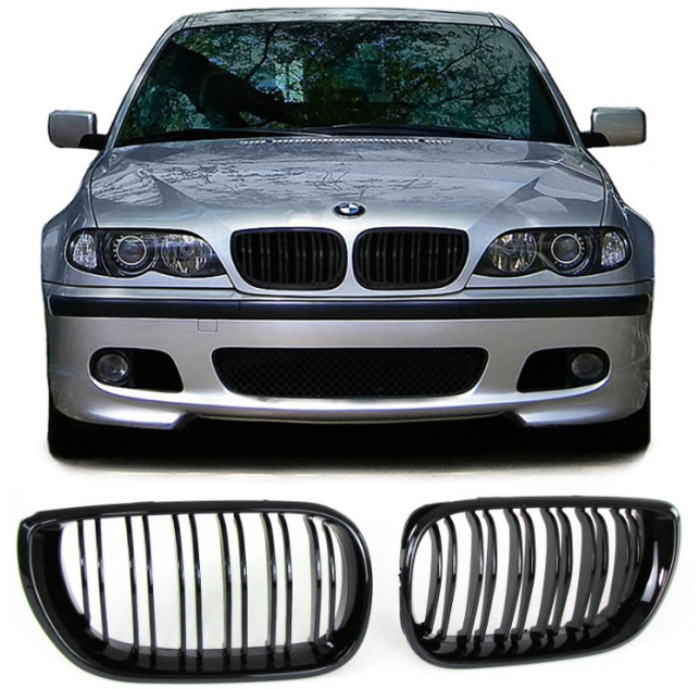Nieren Grill Kühlergrill Bmw 3er E46 – Autoersatzteil kaufen
