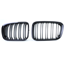 Nieren Grill Kühlergrill Bmw 3er E46 Schwarz Glanz