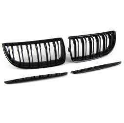 Nieren Grill Kühlergrill Bmw 3er E90 E91 Schwarz Glanz