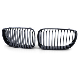 Nieren Grill / Kühlergrill Schwarz Glanz BMW 1er E81 E82 E87 LCI E88 Cabrio 2007-2013