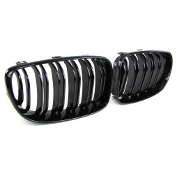 Nieren Grill / Kühlergrill Bmw 1er E81 E82 E83 E87 Schwarz Glanz
