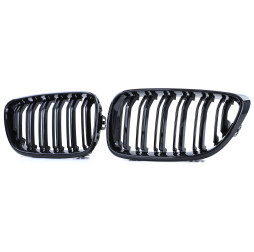Nieren Grill Kühlergrill Bmw 2er F22 F23 Schwarz Glanz