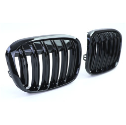 Nieren Grill Kühlergrill Bmw X1 F48 Schwarz Glanz