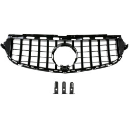 Nieren Grill Kühlergrill Mercedes E Klasse W212 S212 360° Schwarz Chrom