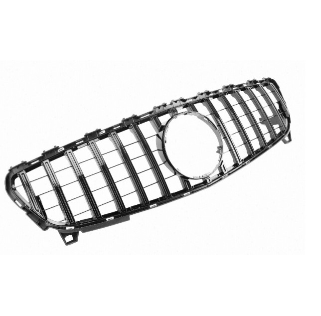 Nieren Grill Kühlergrill Mercedes A Klasse A45 W176 Schwarz Glanz