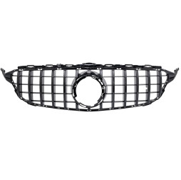 Nieren Grill Kühlergrill Mercedes C Klasse A205 S205 W205 Facelift Schwarz