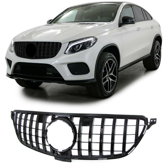 Nieren Grill Kühlergrill Mercedes GLE GLE43 C292 Schwarz Glanz – Autoersatzteil kaufen
