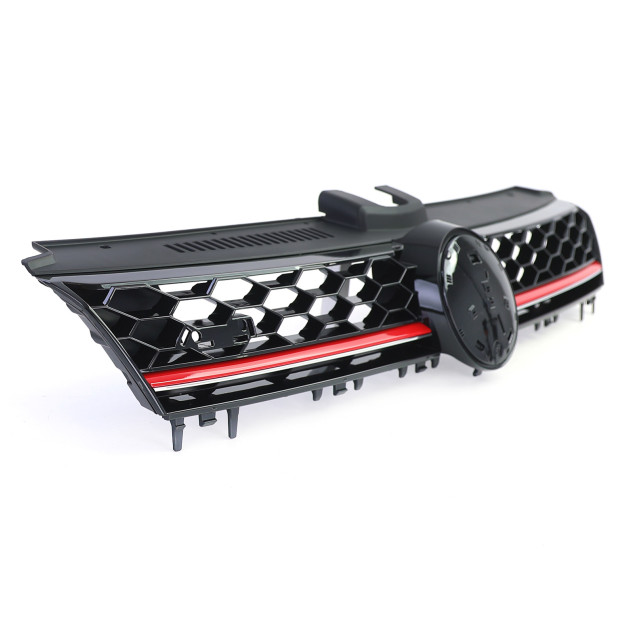 Nieren Grill Kühlergrill Volkswagen Golf 7 Schwarz Rot – Autoersatzteil kaufen