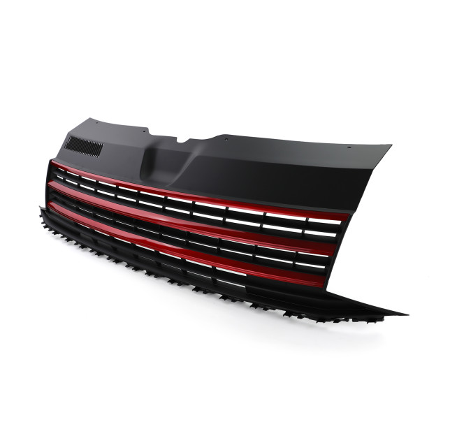 Nieren Grill Kühlergrill Volkswagen Transporter Bus T6 Schwarz Rot – Autoersatzteil kaufen