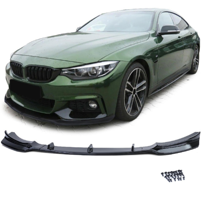 Frontspoiler Frontlippe BMW 4er F32 F33 F36 Schwarz Glanz – Autoersatzteil kaufen