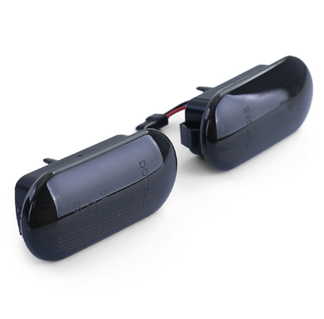 Seitenblinker Set Ford Focus 2 Fusion Fiesta 5 Schwarz LED Lightbar