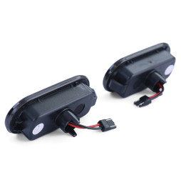 Seitenblinker Set Ford Focus 2 Fusion Fiesta 5 Schwarz LED Lightbar