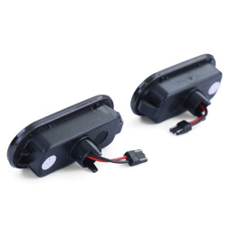 Seitenblinker Set Ford Focus 2 Fusion Fiesta 5 Schwarz LED Lightbar